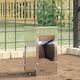 vidaXL Dog Feeder 12.5x12.5x25 cm