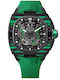 Tsar Bomba Men's Watch 46mm Automatic with Green Rubber Strap