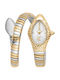 Just Cavalli Signature Snake Damen Uhr mit Gold Metallarmband