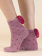 Noidinotte Damen Socken Pink 1Pack