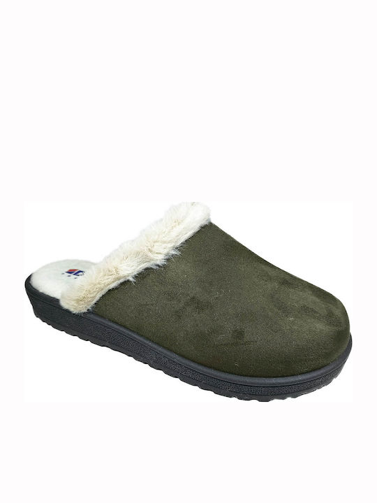 Dicas Anatomische Damen Hausschuhe mit Fell Beige