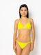 Bikini Set Triangle Top & Slip Bottom Yellow