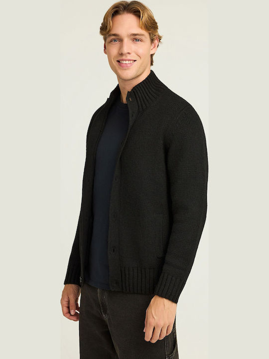 Men's Knitted Cardigan Black