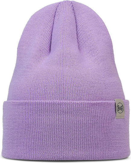 Lilon Grape Ice Beanie Unisex Fleece Σκούφος Πλεκτός σε Λιλά χρώμα