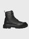 Leder Schwarz Herrenstiefel