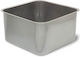 Commercial Square Inox Trough Welding 30x33x25cm
