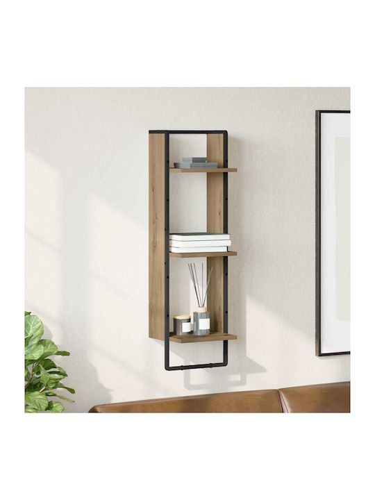 Wandregal Artisan Eichenholz 30x25x100cm