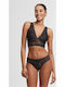 Ladies Allover Lace Bra Padded Black