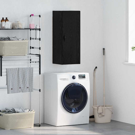 vidaXL Badezimmerschrank B34.5xT34xH90cm Schwarz