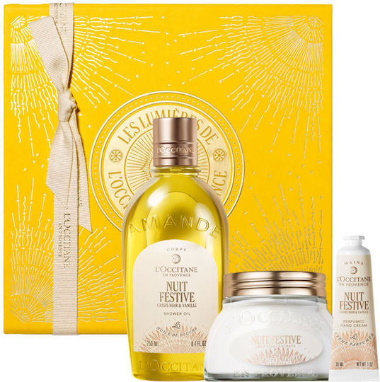 L'Occitane Nuit Festive Skin Care Set for Moisturizing, Facial