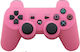 Ασύρματο Gamepad για PS3 Ροζ