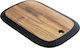 Wooden Acacia Commercial Serving Board 40.5x26.5x2cm Blackboard Edge Tablecraft Tc 12576