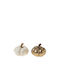 Ceramic Pumpkin Gold White 12.5x11.5x10.5 Random Choice 52051 Zen Collection