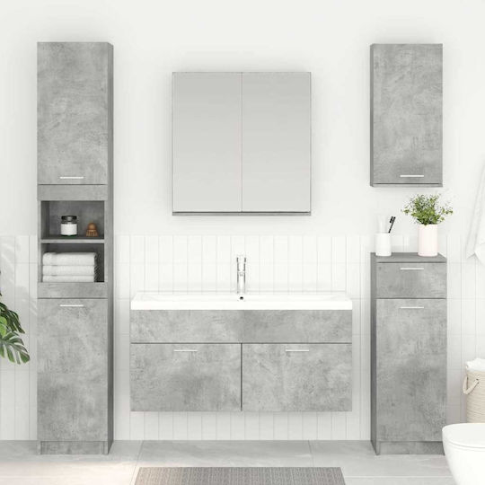 vidaXL Countertop with Sink L38.5xW38.5xH46cm Gray