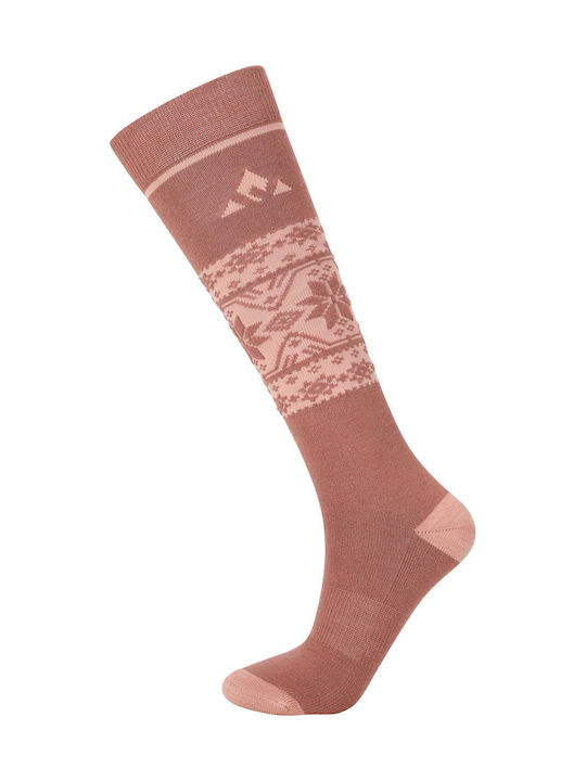 Whistler Ski & Snowboard Socks Pink 1 Pair