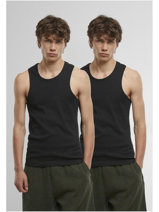 Men's Undershirts Black 2Pack