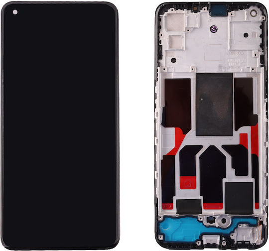 Screen with Touch Mechanism and Frame for OnePlus Nord CE 5G (Black)