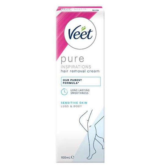 Veet Pure Κιτ Αποτρίχωσης για Πόδια 100ml