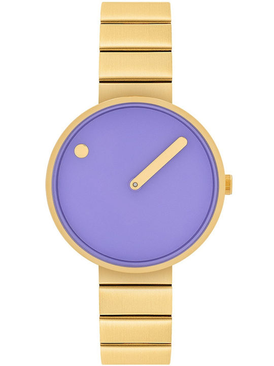 Picto Damen Uhr mit Gold Metallarmband