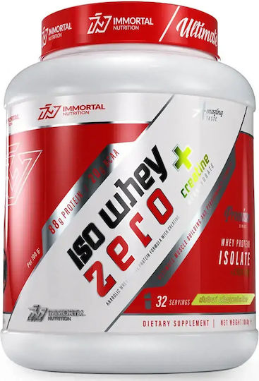 Immortal Nutrition Iso Whey Zero + Creatine Protein Whey with Creatine Gluten & Lactose Free with Flavor Dubai Chocolate 1kg