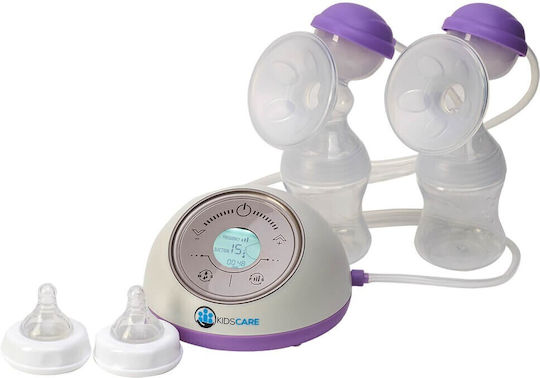 Pompa de sân dublă electrică Funcționează cu baterie Fără BPA Bej 130ml