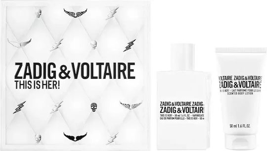 Zadig & Voltaire This Is Her Set De Parfumuri Pentru Femei Cu Loțiune De Corp 2 Bucăți