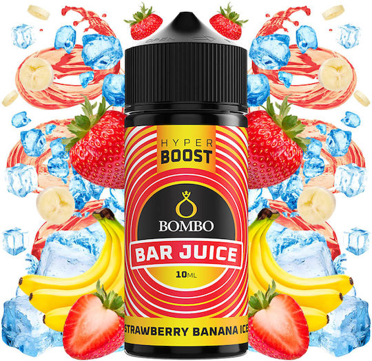 Bombo Strawberry Banana Ice Bar Juice Hyper Boost Flavorshot 10/120ml