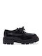 Leather Women's Moccasins in Black Color
