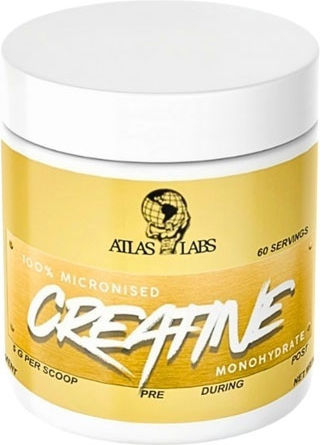 Atlas Labs 100% Creatine Μικρονισμένη Μονοϋδρική Κρεατίνη 300gr
