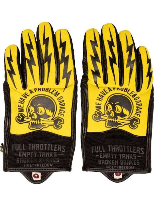 Holy Freedom Tools Herren Motorradhandschuhe Gelb 3027