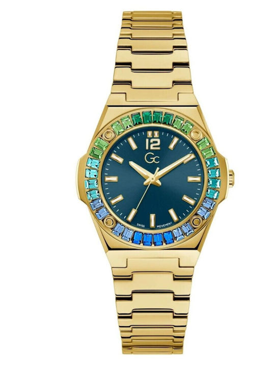 GC Watches Women's Watch with Gold Metal Bracelet