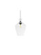 GloboStar Pendant Light Transparent with Crystals for Socket E27 20x20x32cm