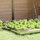vidaXL Metal Garden Border in Silver Color 25x1...