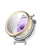 Huawei Watch GT 6 41 Millimeter Scale Style Full Coverage Electroplated Soft TPU Watch Protective Case Light Gold