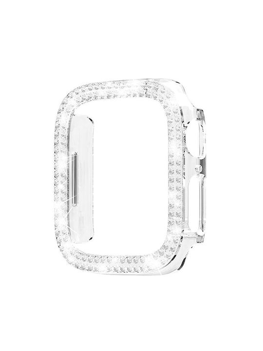 Apple Watch Ultra 3 2 1 49mm Xdfind Double Row Diamond Hollow Θήκη Ρολογιού Pc Διαφανής