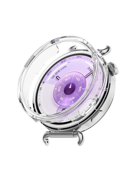 Huawei Watch GT 6 41mm Полупокривен Кух Пластмасов Защитен Калъф Прозрачен