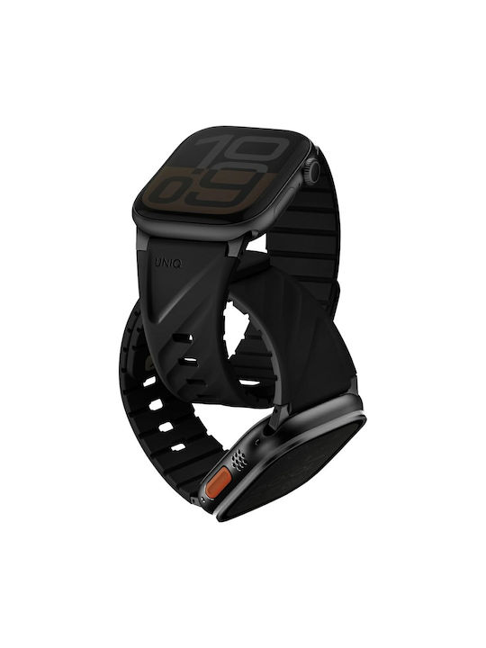 Uniq Fluo Wearable Strap Apple Watch 49 46 45 44 42 41 40mm Magnetic Connection Black