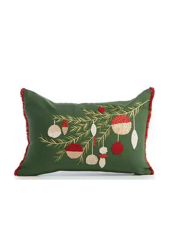 Decorative Christmas Pillow Filling Noel Verde Green-red Nef-nef Homeware 30x45