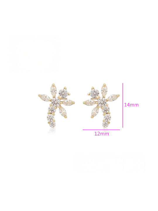Chrysothemiss Women's Earrings Las Palmas White Zircon Phoenix Design