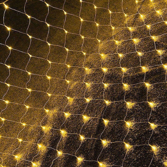 192 LED-Lichter 3 m x 200 cm Warmweiß, Netztyp