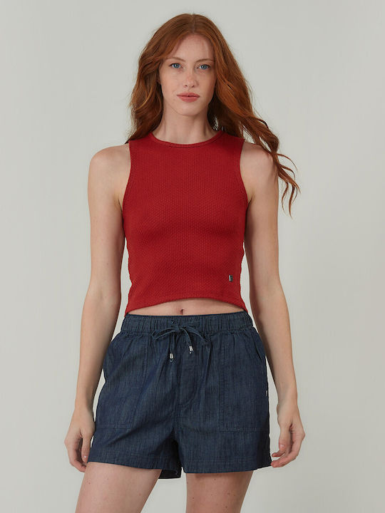 Bluza Damă Fără Mâneci Pulover Burgundy