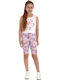 Kids Legging Cycling Short Purple