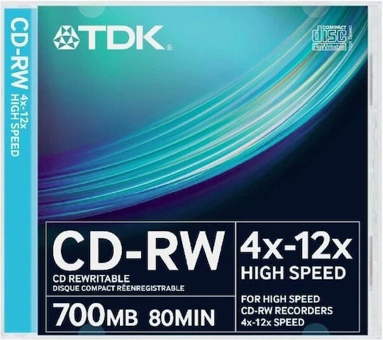 Wiederbeschreibbar CD-RW 4x 700MB Kuchenbox 1Stück