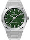 Paul Rich Herrenuhr 43mm Batterie mit Silber Metallarmband
