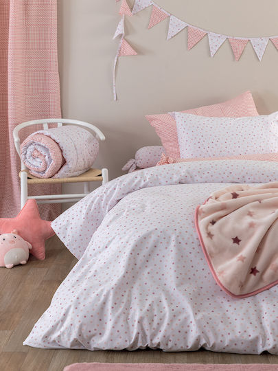 Palamaiki Bettlaken Einzeln Baumwolle BB101 Rose 170x260cm