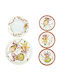 Brandani Christmas Porcelain Dinnerware Set Gioco Di Luci 18 Pieces