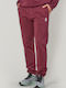 Sweatpants with Elastic Bordeaux