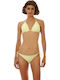 Slip Bikini Inferioare Cu Dantelă Galben