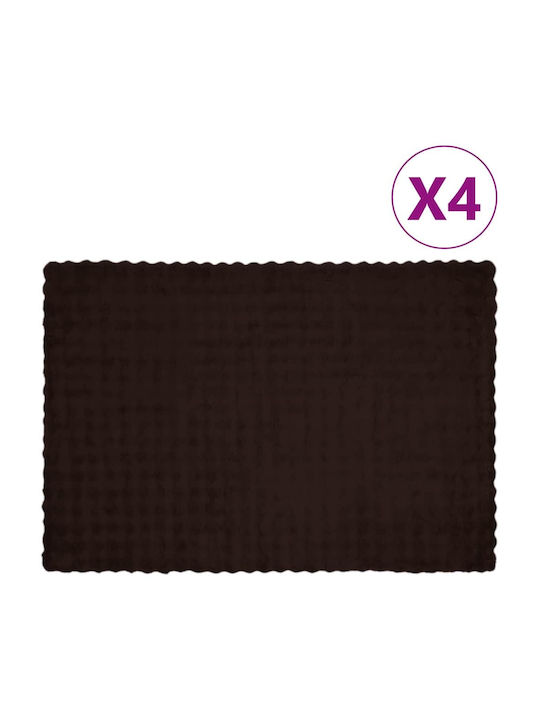 vidaXL Furry Single Blanket 150x220cm Giraffe