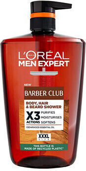 L'Oreal Paris Men Expert Barber Club Schaumbad in Gel für Herren 1000ml